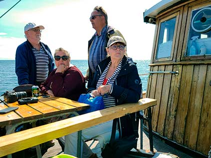 Udflugt med turbåden Discovery ud for Møns Klint forår 2024